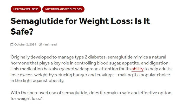 Semaglutide Semaglutide