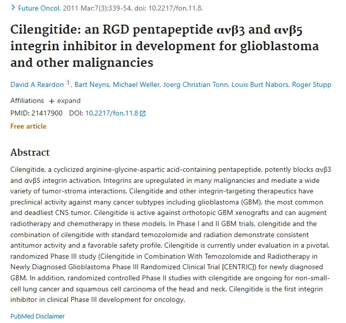 Cilengitide Cilengitide